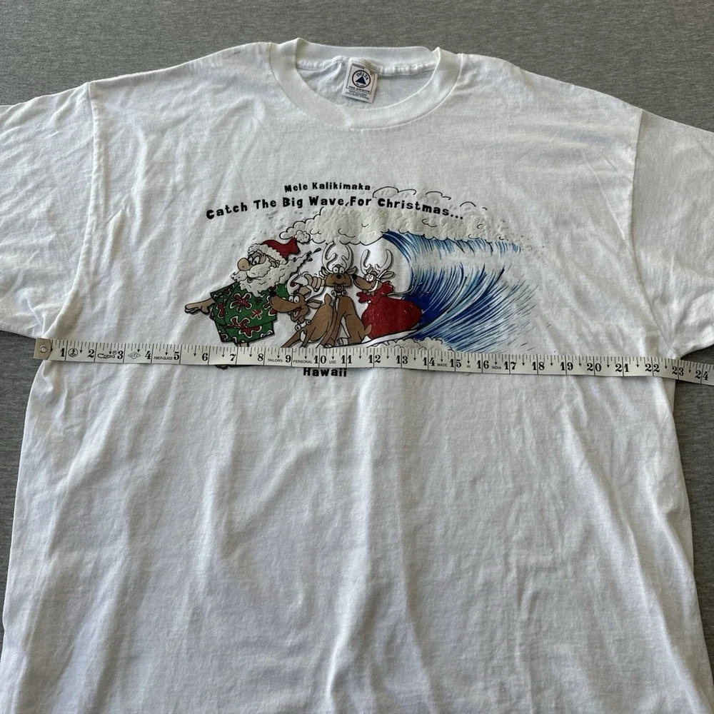 Delta T Shirt Size XL Christmas Santa Clause Mele Kalikimaka - Picture 7 of 13